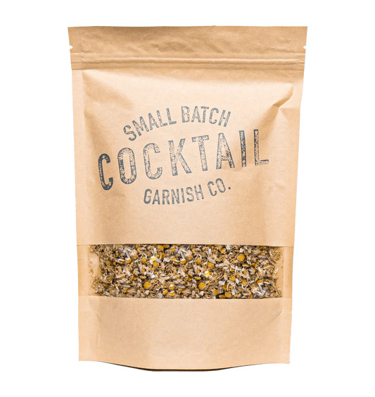 Cocktail Garnish Co. Dried Chamomile Resealable Bag Front View