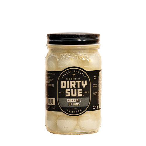 Dirty Sue Jumbo Cocktail Onions (16oz Jar) | Pickled Pearl Onions for Gibsons