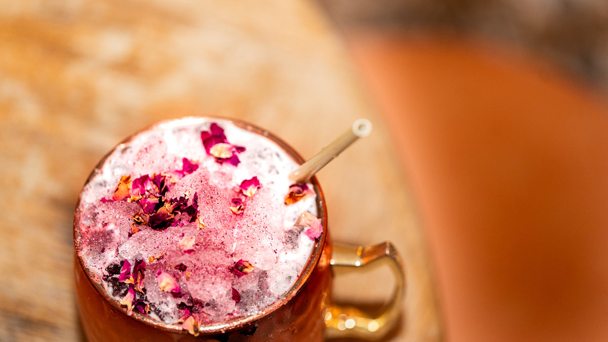 Rose Petal Cocktail Sugar Rimmer (6oz) | Margarita and Cocktail Sugar