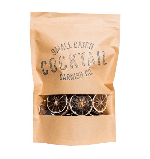 Dehydrated Lime Slices (55ct) | Dried Citrus Garnish for Cocktails
