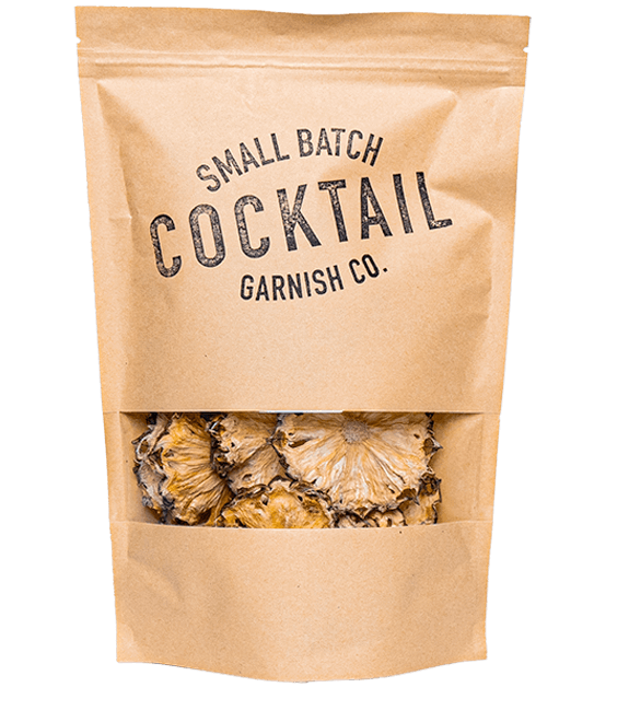 Cocktail Garnish Co. Dehydrated Pineapple for Bars