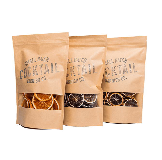 Discounted 3 Pack of Cocktail Garnish Co. Dehydrated Garnishes (Lemon, Lime, Orange) 135+ Total Slices of Dried Garnishes