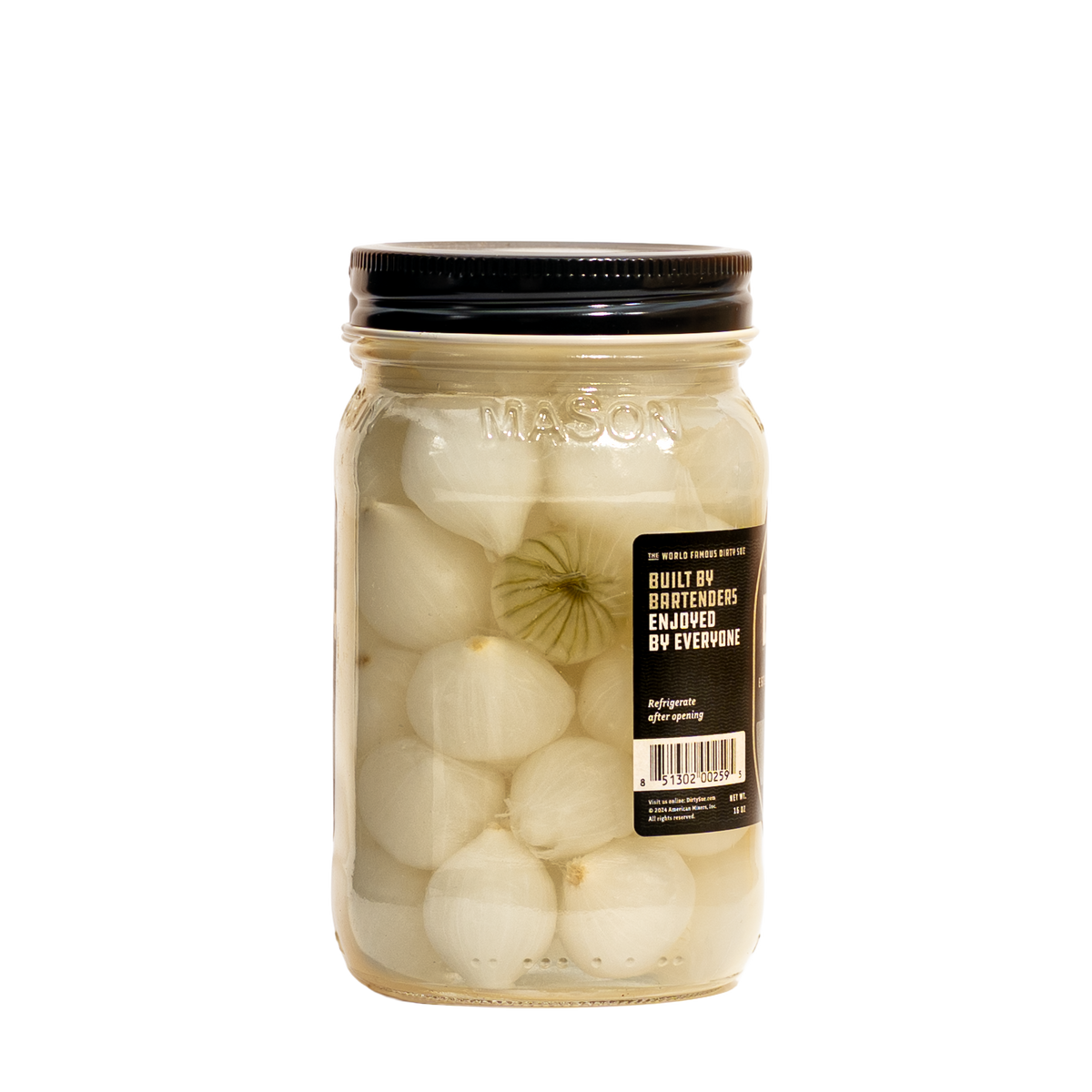 Dirty Sue Jumbo Cocktail Onions (16oz Jar) | Pickled Pearl Onions for Gibsons