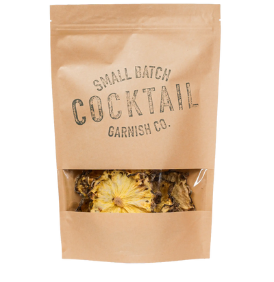 Dehydrated Pineapple Slices (15ct) | Dried Tropical Tiki Cocktail Garnish