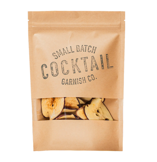 Kraft Bag of fall dehydrated Red Apple Slices for cocktails Bag of 26 dried.