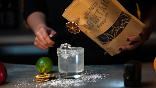 Dried Lime Slices (55ct) | Dehydrated Citrus Garnish for Cocktails