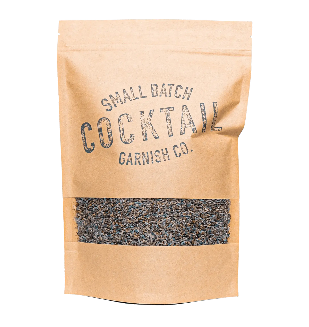 Cocktail Garnish Co. Dried Lavender Pods Resealable Bag Front View