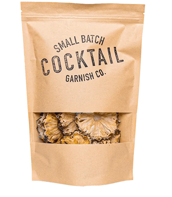 Cocktail Garnish Co. Dehydrated Pineapple for Bars
