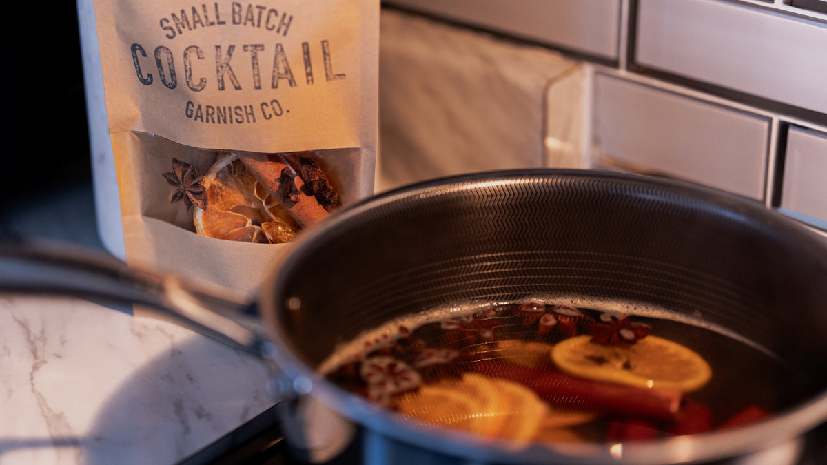 Simmer pot on stove with Clove, Anise, Orange, Cinnamon
