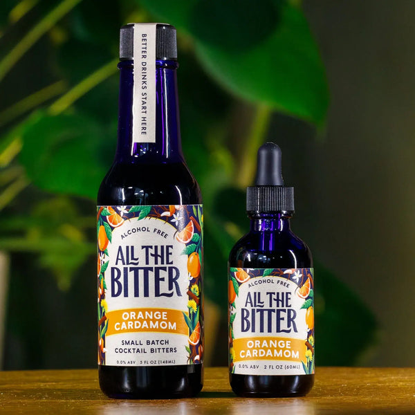All The Bitter - Orange Cardamom Non-Alcoholic Bitters (2oz) For Old Fashioneds or Manhattans