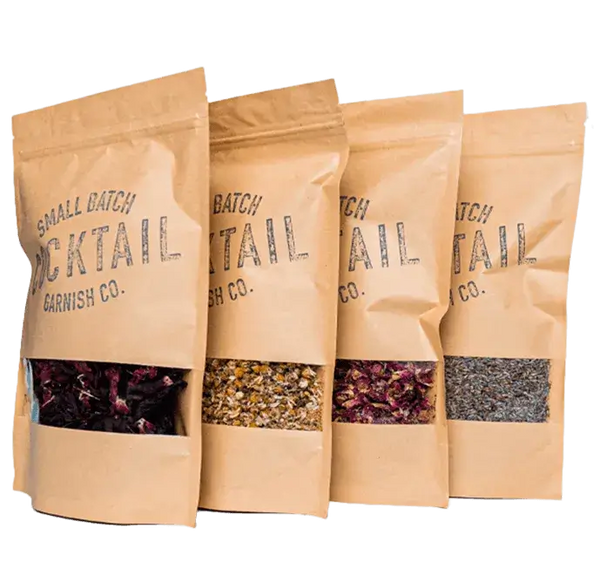 Botanical Cocktail Garnish Bundle (4-Pack) | Edible Flower Kit